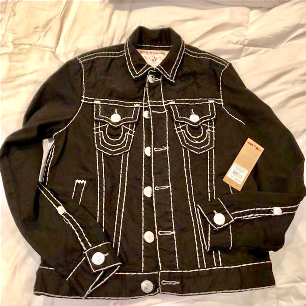New TR black jean jacket